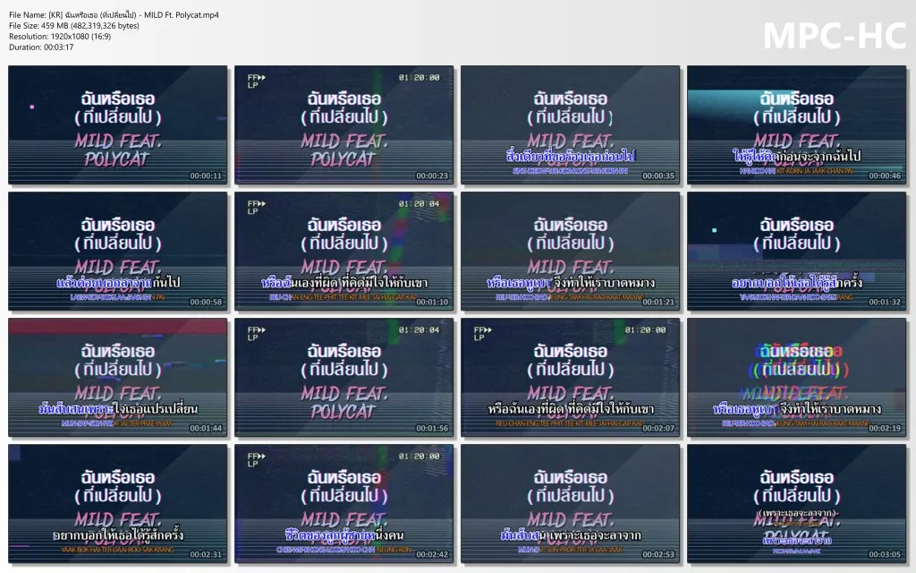 [KR] ฉันหรือเธอ (ที่เปลี่ยนไป) - MILD Ft. Polycat.mp4_thumbs.webp