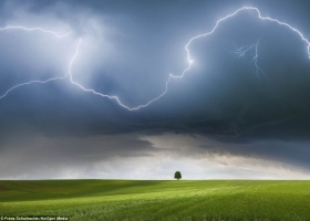 บรรยากาศท้องฟ้าก่อนฝนตก