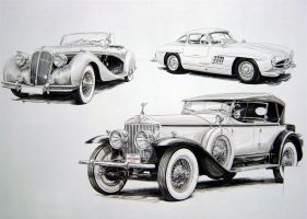 Old Cars in Fine Art  Wallpapers 2