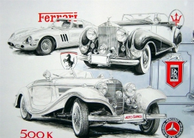 Old Cars in Fine Art  Wallpapers 3